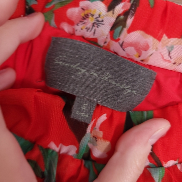 Anthropologie Sunday in Brooklyn Kita Skirt Pleated Cherry Blossom Size Small - Picture 5 of 5